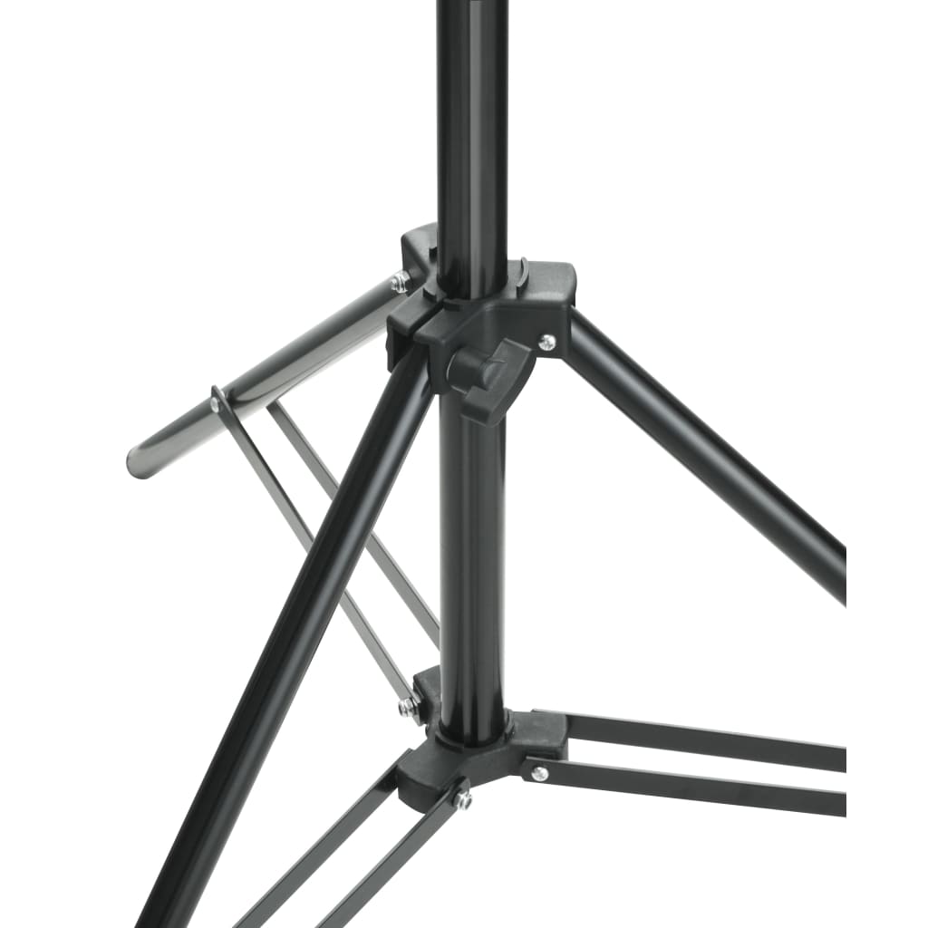 teleskopisk stativsystem til baggrund + hvid fotobaggrund 3 x 5 m