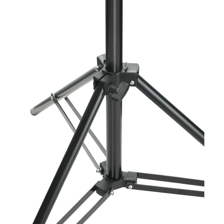teleskopisk stativsystem til baggrund + hvid fotobaggrund 3 x 5 m