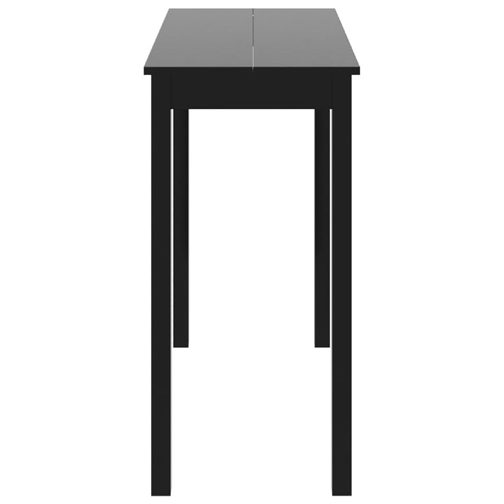 barbord 115x55x107 cm MDF sort