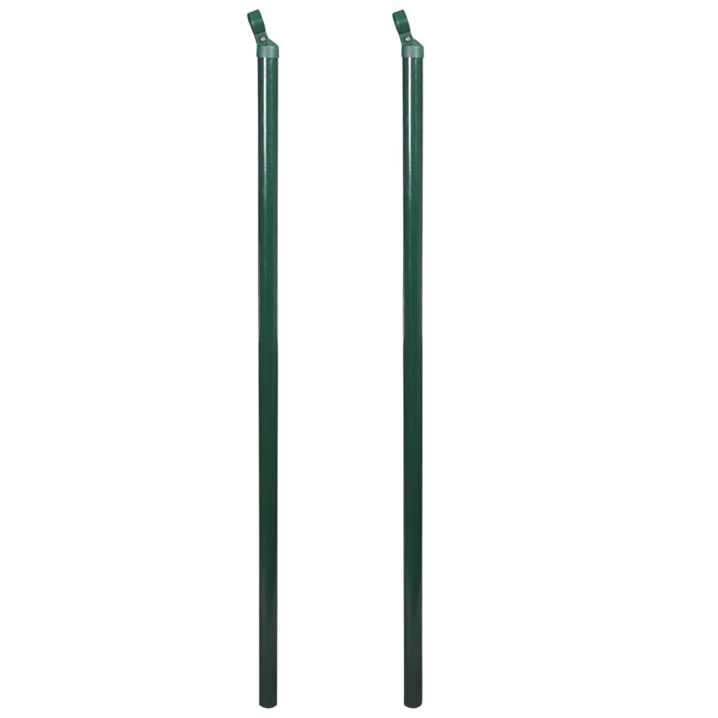 trådhegn med stolper og spyd 1,25x15 m stål