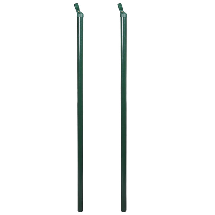 trådhegn med stolper og spyd 1,25x15 m stål