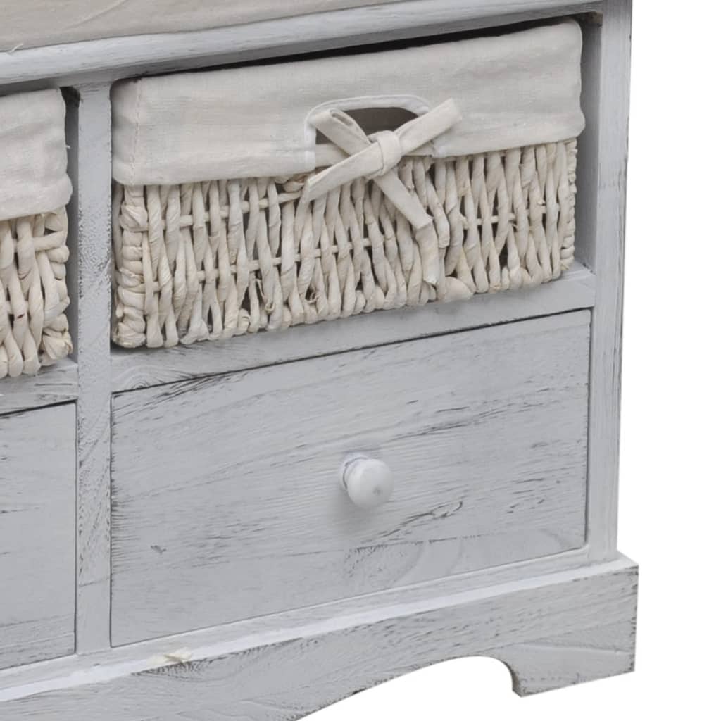 opbevaringsbænk 62x33x42 cm kejsertræ hvid