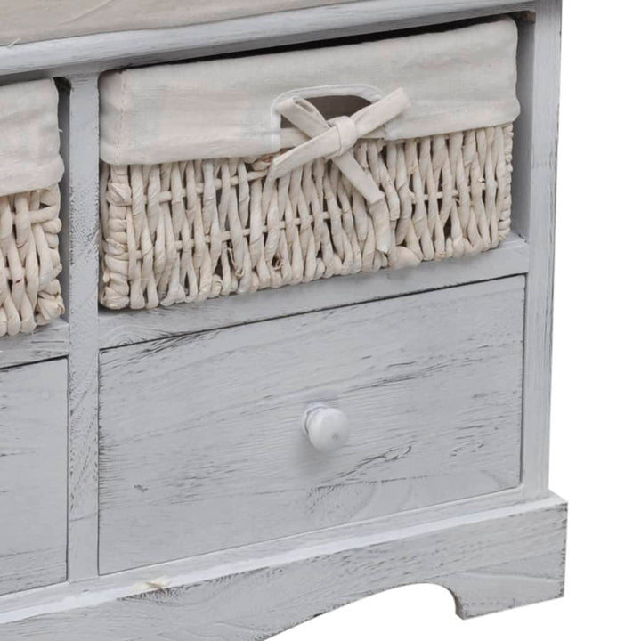 opbevaringsbænk 62x33x42 cm kejsertræ hvid
