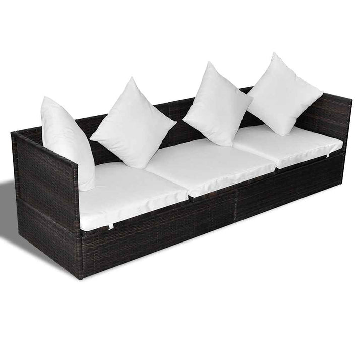 Solstol Brun 200 x 60 x 58 cm polyrattan