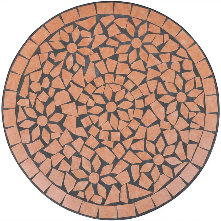 bistrobord 60 cm mosaik terracotta