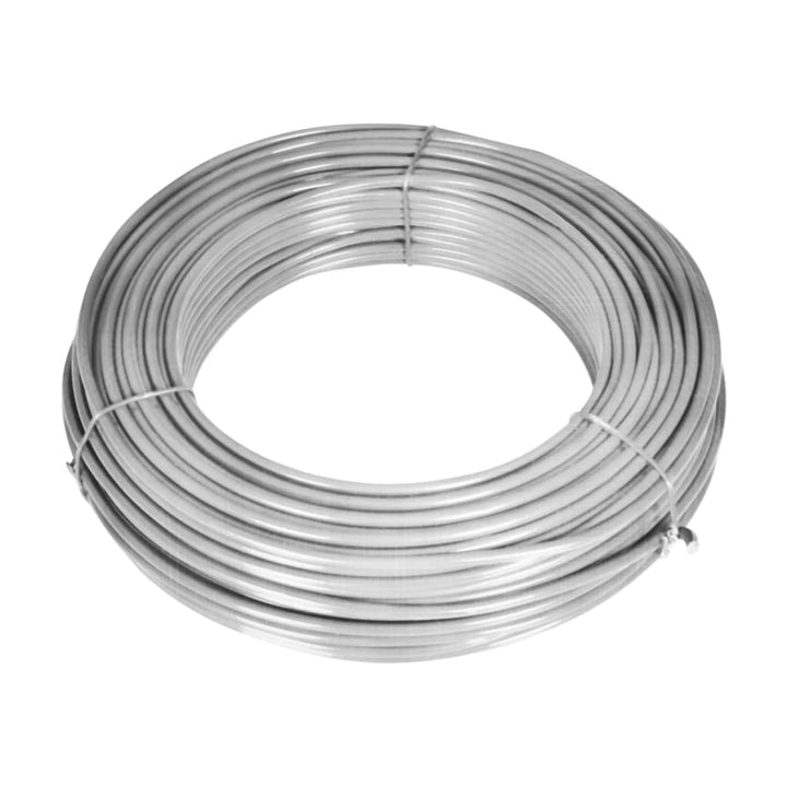 trådhegn med pæle 25x0,8 m galvaniseret stål sølvfarvet
