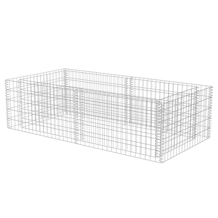 gabion-plantekasse galvaniseret stål 180 x 90 x 50 cm