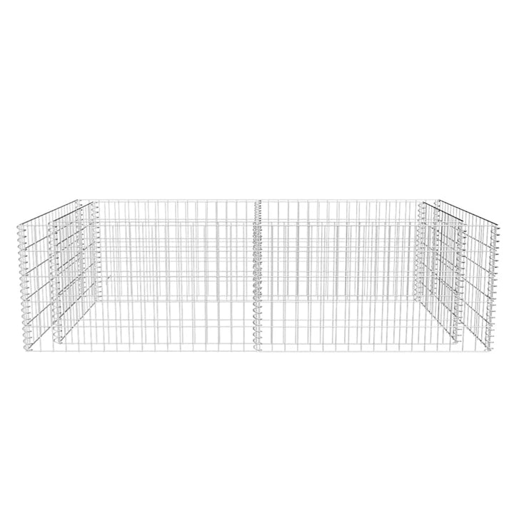 gabion-plantekasse galvaniseret stål 180 x 90 x 50 cm