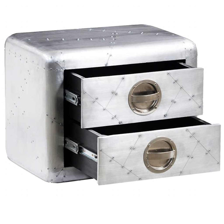 Aviator-endebord med 2 skuffer flyverstil