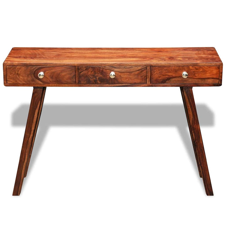 konsolbord med 3 skuffer 76 cm massivt akacietræ
