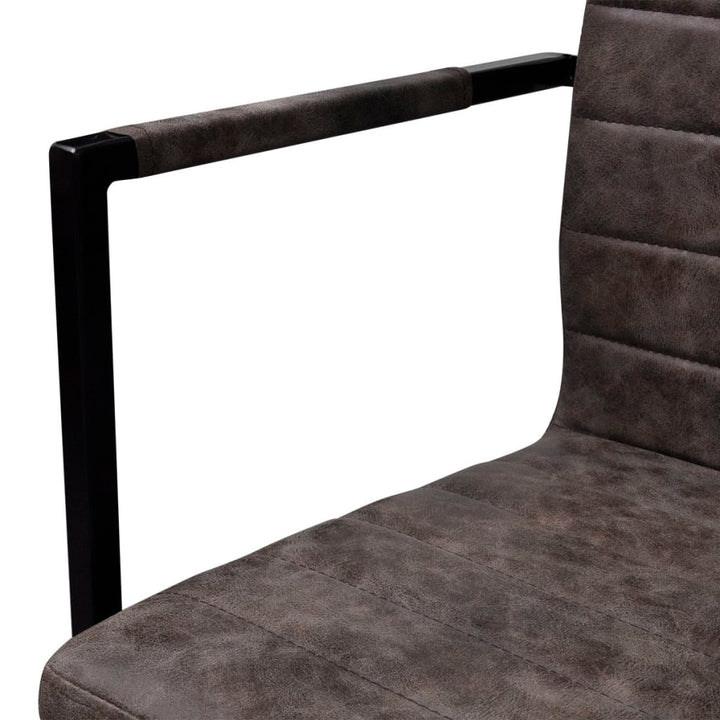 spisebordsstole med cantilever 4 stk. kunstlæder brun
