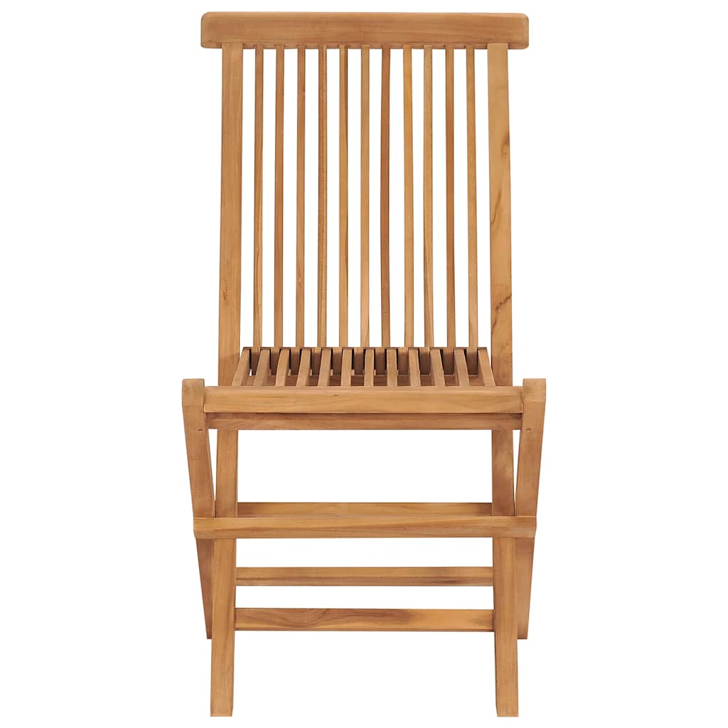 foldbare havestole 2 stk. massivt teaktræ