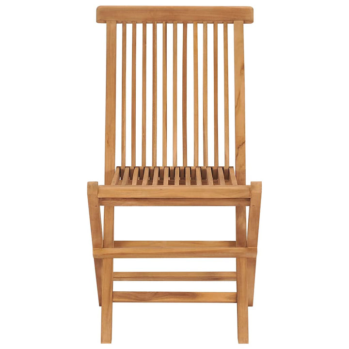 foldbare havestole 2 stk. massivt teaktræ