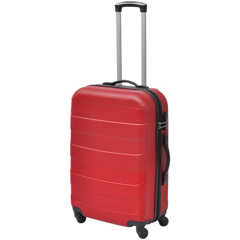 hardcase trolleysæt 45,5/55/66 cm rød