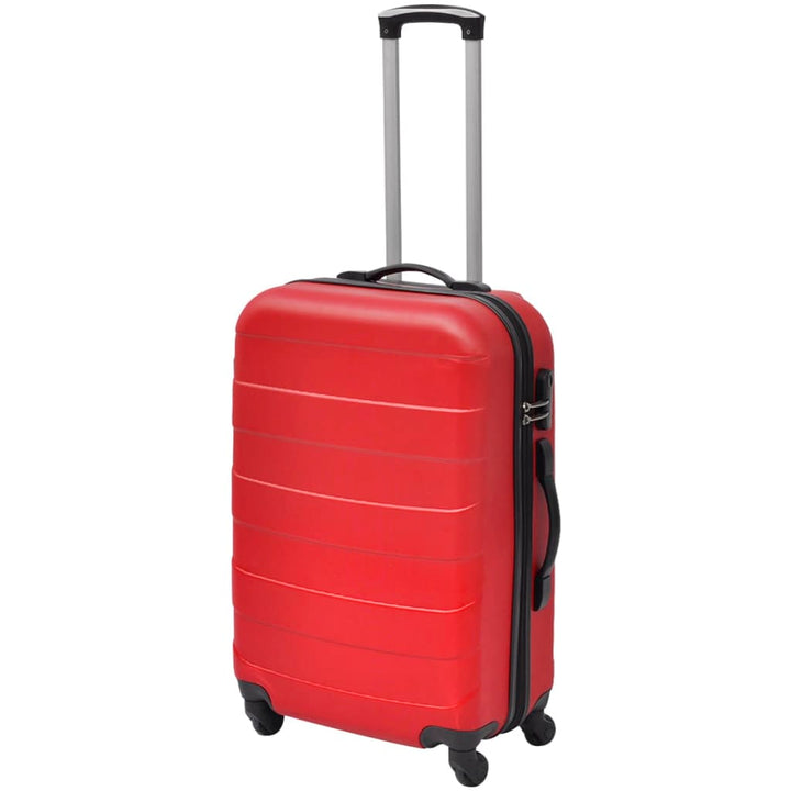 hardcase trolleysæt 45,5/55/66 cm rød