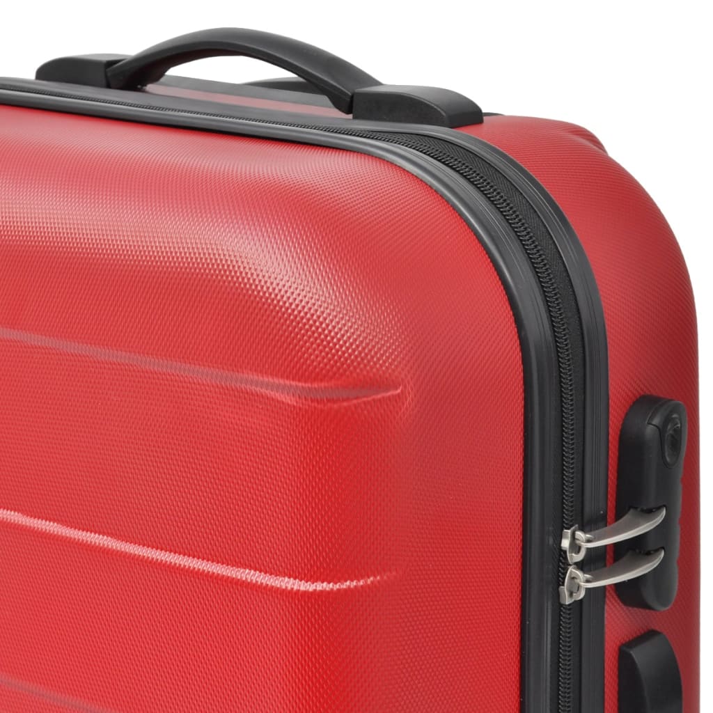 hardcase trolleysæt 45,5/55/66 cm rød