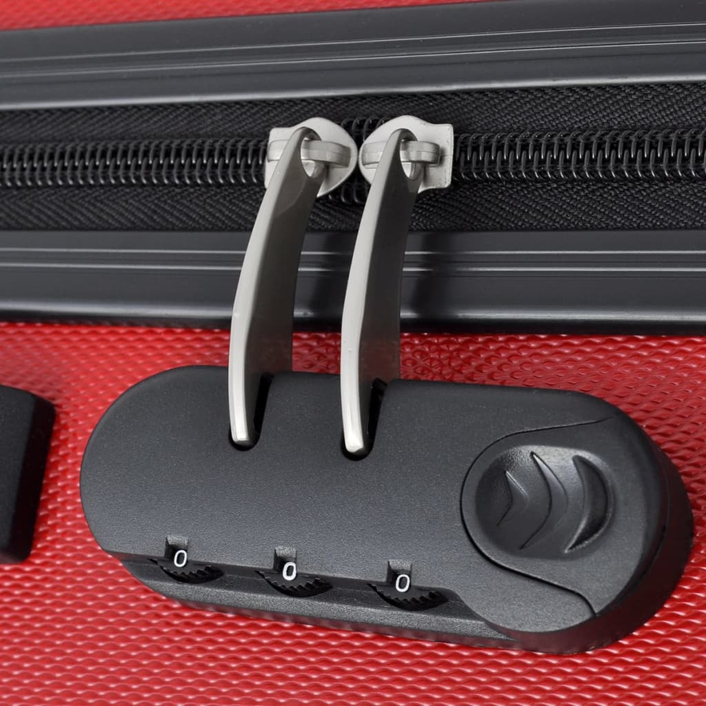 hardcase trolleysæt 45,5/55/66 cm rød