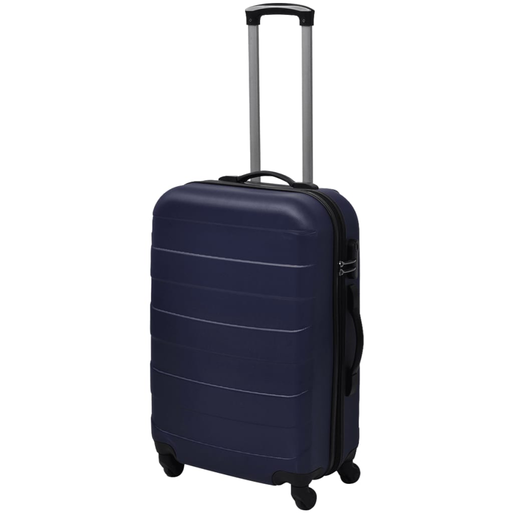 hardcase trolleysæt 45,5/55/66 cm blå