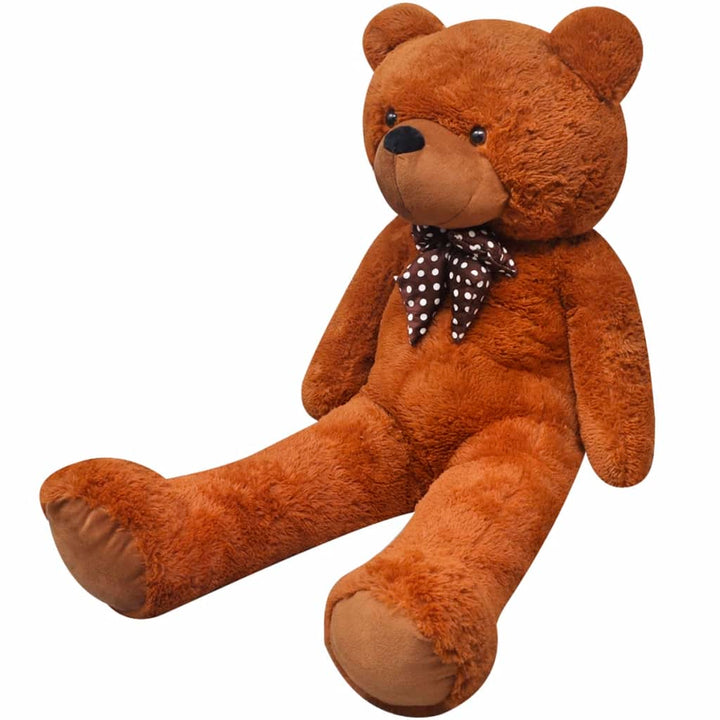 tøjbamse 170 cm plysstof brun
