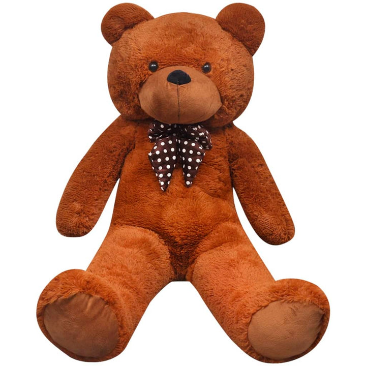 tøjbamse 170 cm plysstof brun