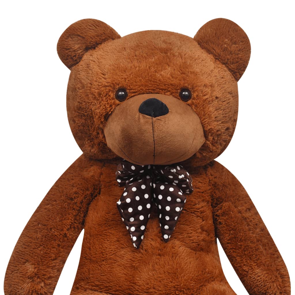 tøjbamse 170 cm plysstof brun