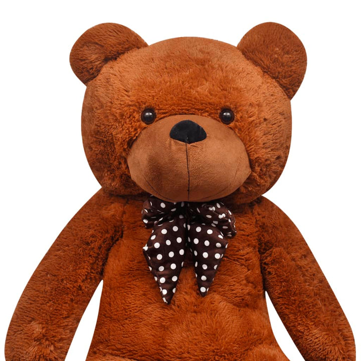 tøjbamse 170 cm plysstof brun