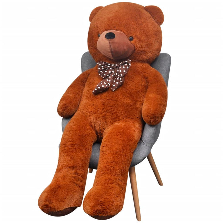 tøjbamse 170 cm plysstof brun