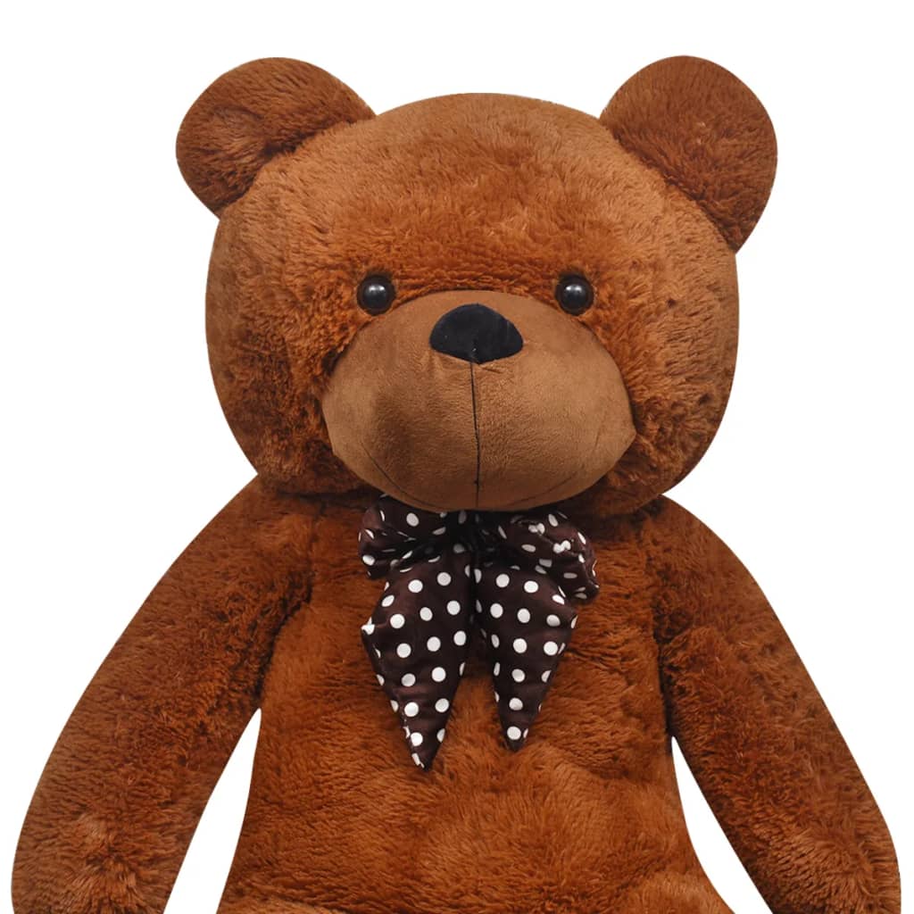 tøjbamse 242 cm plysstof brun