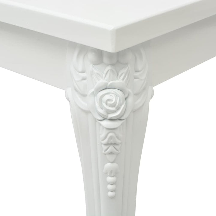 sofabord 115 x 65 x 42 cm højglans hvid
