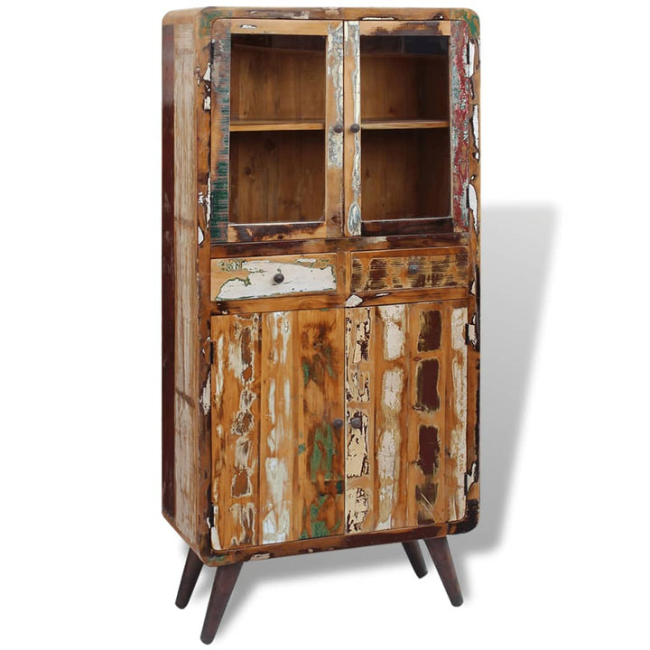 skab 90x40x190 cm massivt genbrugstræ