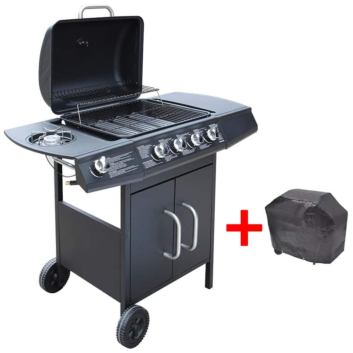 gasgrill 4+1 grillzoner sort