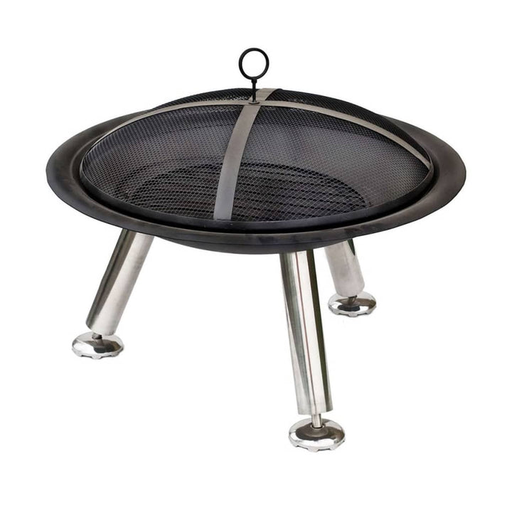 bålfad Chicago sort stål 75 cm 85013