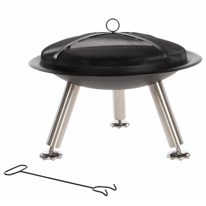 bålfad Chicago sort stål 75 cm 85013
