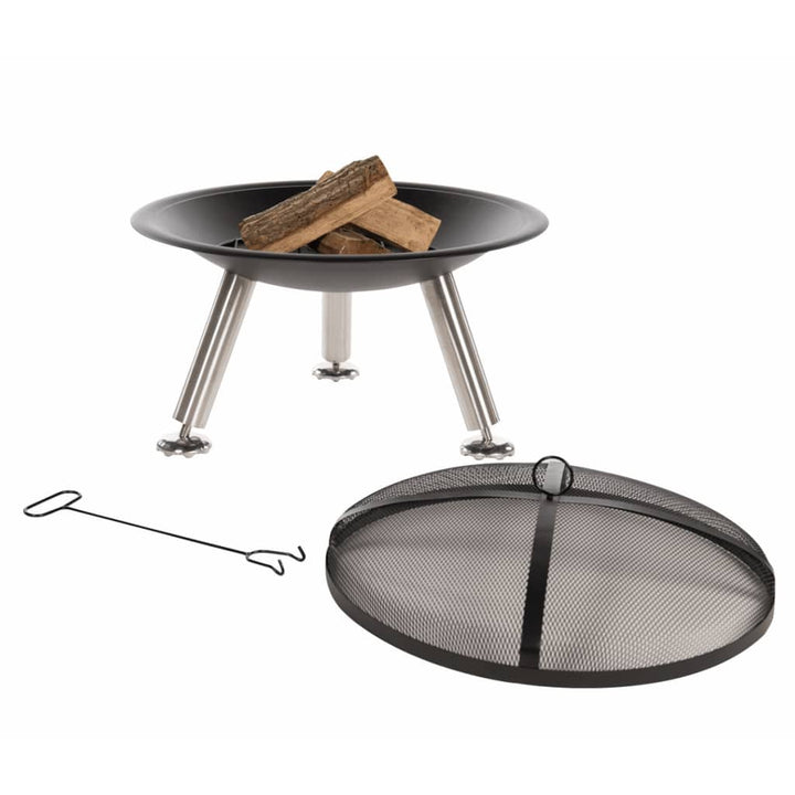 bålfad Chicago sort stål 75 cm 85013