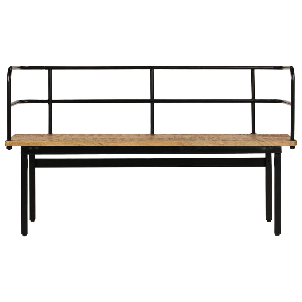 bænk i massivt mangotræ 120 x 40 x 70 cm