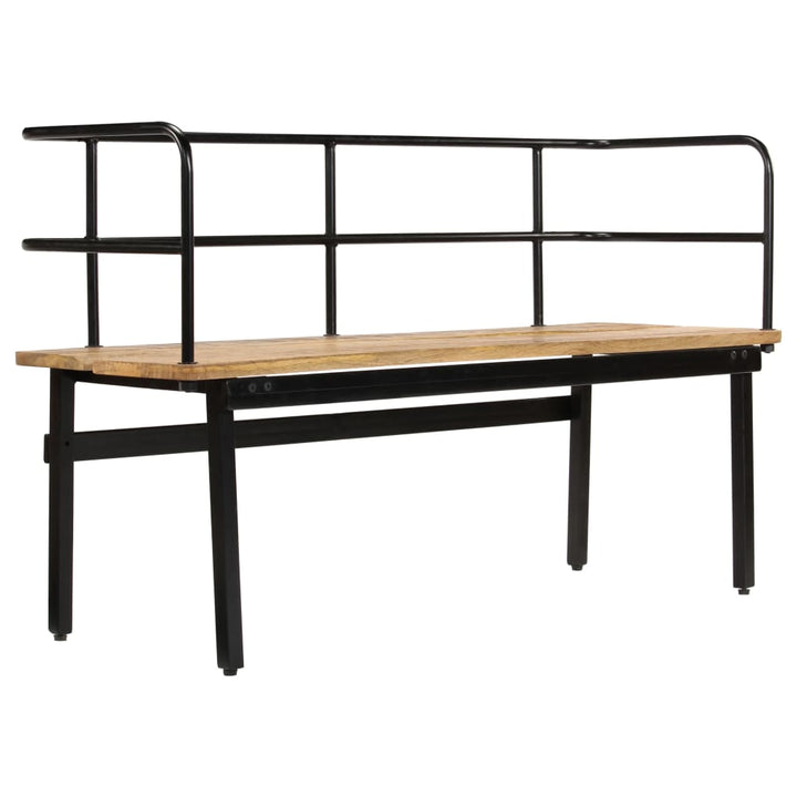 bænk i massivt mangotræ 120 x 40 x 70 cm