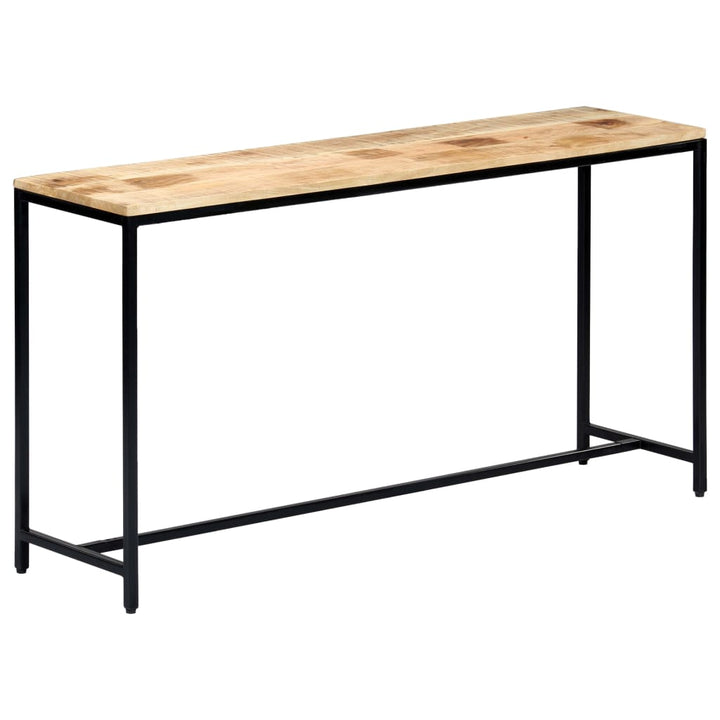 konsolbord 140 x 35 x 76 cm massivt ru mangotræ