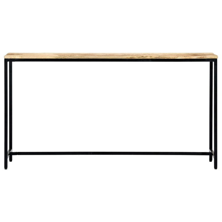 konsolbord 140 x 35 x 76 cm massivt ru mangotræ