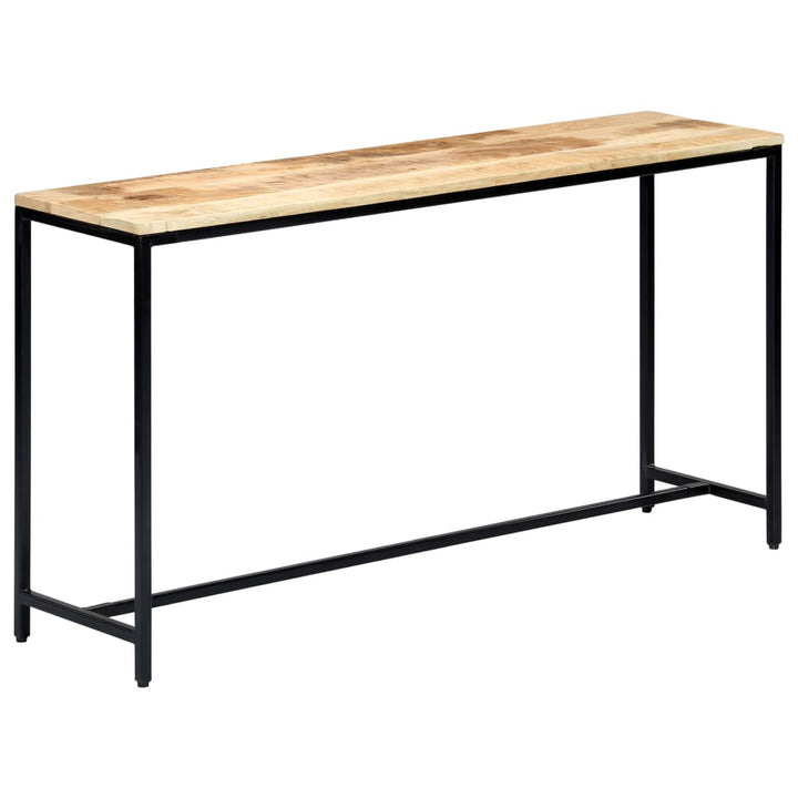 konsolbord 140 x 35 x 76 cm massivt ru mangotræ