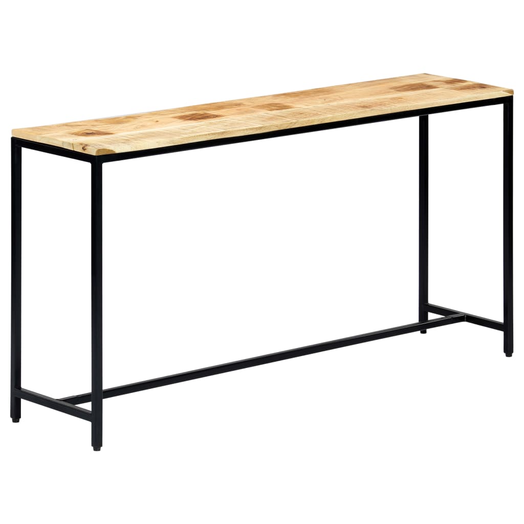 konsolbord 140 x 35 x 76 cm massivt ru mangotræ
