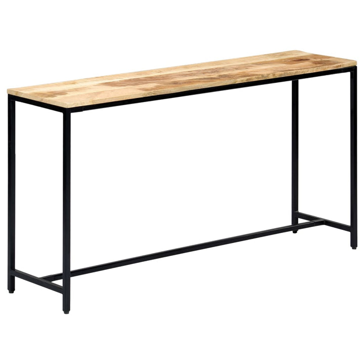 konsolbord 140 x 35 x 76 cm massivt ru mangotræ