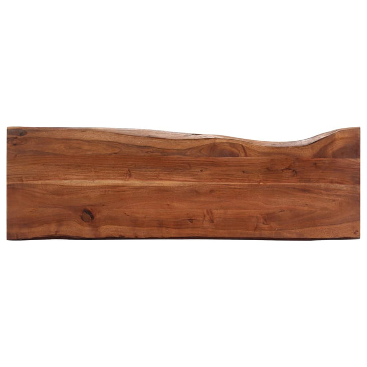 konsolbord 115x35x76 cm massivt akacietræ og jern