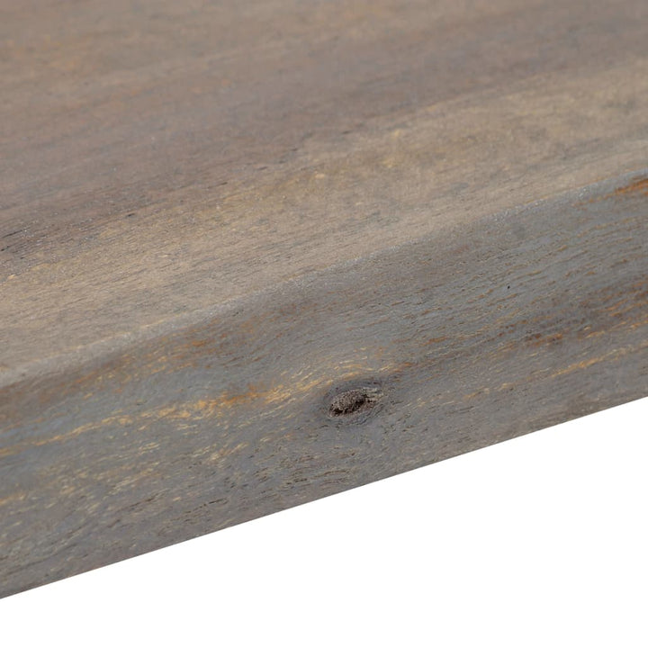 konsolbord 115 x 35 x 76 cm massivt akacietræ og jern grå