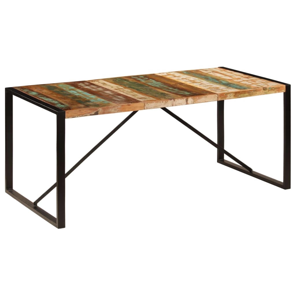 spisebord 180x90x75 cm massivt genbrugstræ