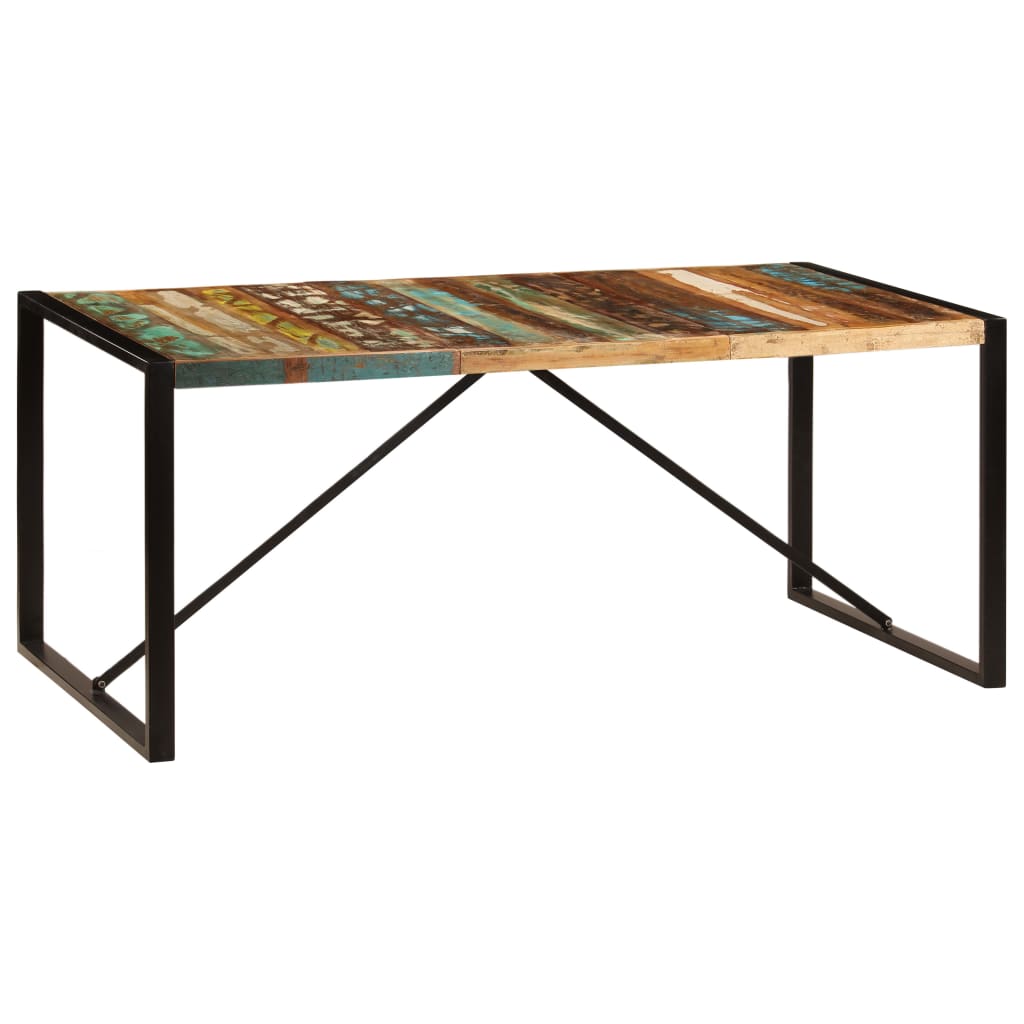 spisebord 180x90x75 cm massivt genbrugstræ