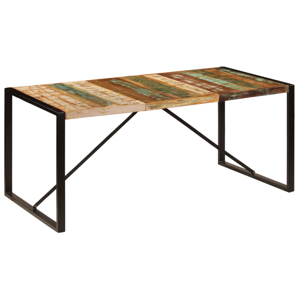 spisebord 180x90x75 cm massivt genbrugstræ