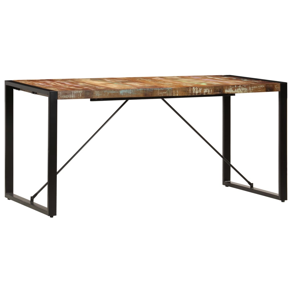 spisebord 160x80x75 cm massivt genanvendt træ