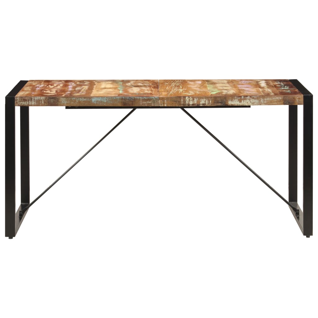 spisebord 160x80x75 cm massivt genanvendt træ