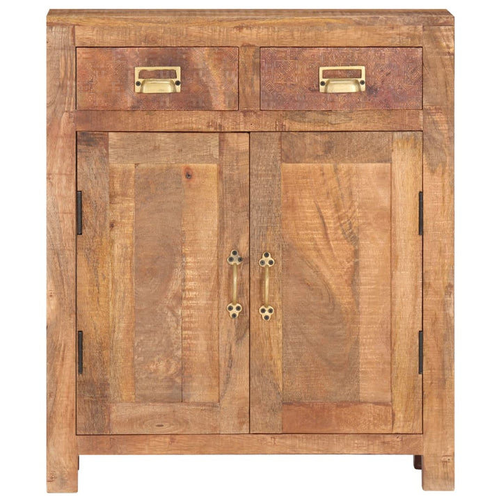 skænk 65x30x75 cm massivt ru mangotræ
