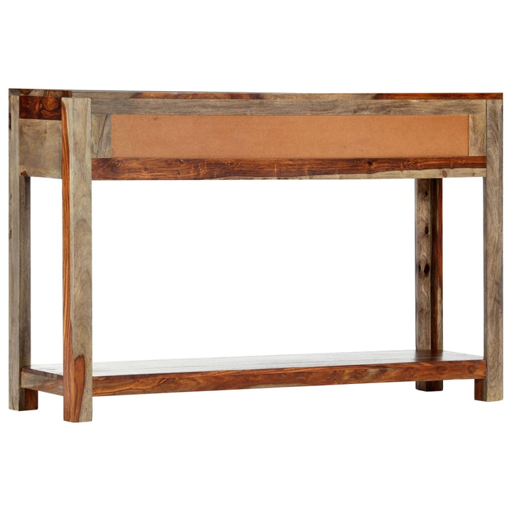 konsolbord med 3 skuffer 120x30x75 cm massivt akacietræ